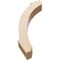 Ekena Millwork 3-inch W x 18-inch D x 24-inch H Lafayette Rough Cedar Woodgrain TimberThane Knee Brace, Primed BRCUR03X18X24LFTRCPR - alternate 4